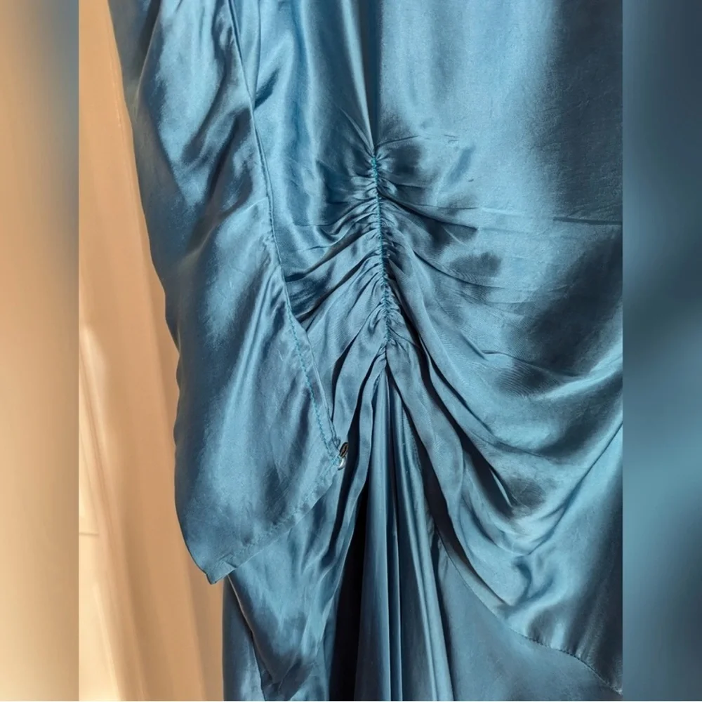 💙ROCOCO SAND Poppy Gown sz XS Dark Turquoise Maxi Long Dress NWT Reg $498💙 - Picture 9 of 12